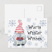 Warme Winterwensen Briefkaart (Voorkant / Achterkant)