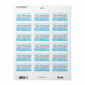 Warme winterwensen Kerstmuts Etiket (Full Sheet)