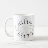 Warme winterwensen met de hand geschreven Mok (Links)