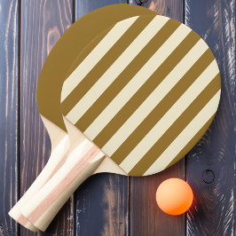 Warme Woestijn Polo Strepen en Effen Tafeltennisbatje