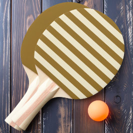 Warme Woestijn Polo Strepen en Effen Tafeltennisbatje