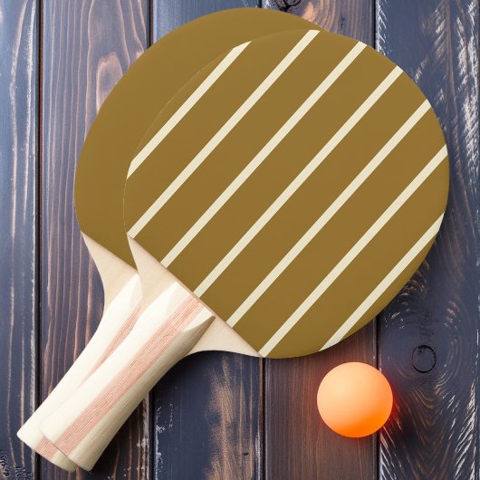 Warme woestijnwind strepen en effen tafeltennisbatje