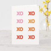 Warme Xo Minimalistische Kaart (Gele Bloem)