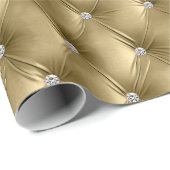 Warme Zacht Goud Chic Faux Velvet Cadeaupapier (Rol Hoek)