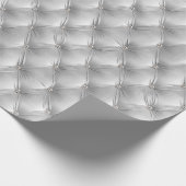 Warme Zachte Grijze Chic Faux Velvet Cadeaupapier (Hoek)