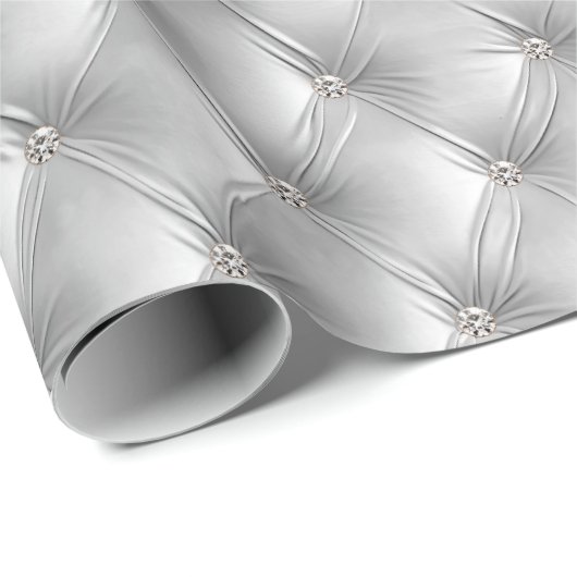 Warme Zachte Grijze Chic Faux Velvet Cadeaupapier (Rol Hoek)