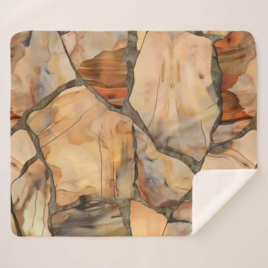 Warme & Zachte Medium Sherpa Deken (Voorkant (horizontaal))