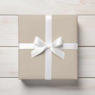Warme Zandbeige subtiele vaste stof Cadeaupapier