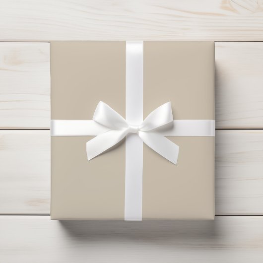 Warme Zandbeige subtiele vaste stof Cadeaupapier
