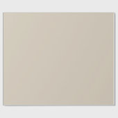 Warme Zandbeige subtiele vaste stof Cadeaupapier (Vlak)