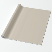 Warme Zandbeige subtiele vaste stof Cadeaupapier (Uitgerold)