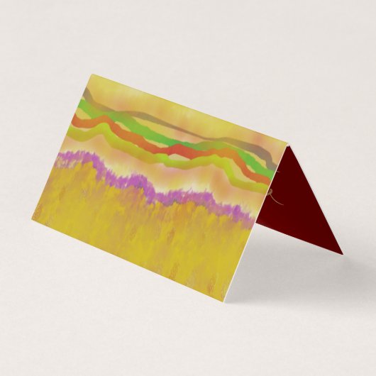 Warme zon en maïs kunst ontwerp abstract Dank u Kaart (Voorkant)