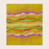 Warme zon en maïs kunst ontwerp abstract Dank u Kaart (Buitenkant ongevouwen)