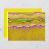 Warme zon en maïskunst ontwerp abstract briefkaart (Voorkant / Achterkant)