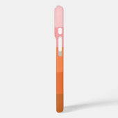 Warme zonsondergang roze terracotta gepersonalisee Case-Mate iPhone case (Achterkant / Links)