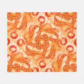 Warme Zonsondergang Werveling Fleece Deken (Voorkant (Horizontaal))