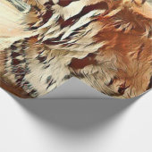 warme zwemtijger cadeaupapier (Hoek)