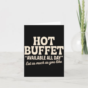 Warmer buffet beschikbaar de hele dag Grappige gra Kaart
