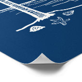 Warmer Wonderland Palm Tree Beach Christmas Poster (Hoek)