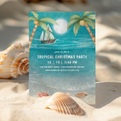 Warmer Wonderland Tropical Beach kerst Kaart