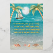 Warmer Wonderland Tropische kerstkerst Folie Feestdagenkaart (Voorkant)