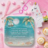 Warmer Wonderland Tropische kerstkerst Papieren Bordje (Feest)