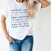 Warmer Wonderland Typografie Kerstmis T-shirt