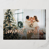 Warmest Gewenst de Kaart van de Holiday van de Fot (Voorkant)