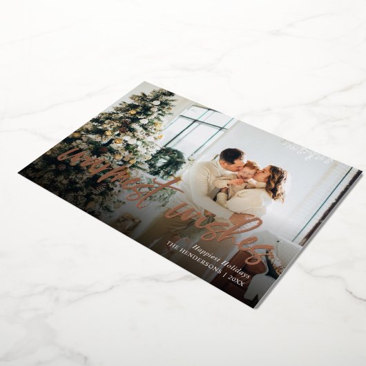 Warmest Gewenst de Kaart van de Holiday van de Fot (Gedraaid)