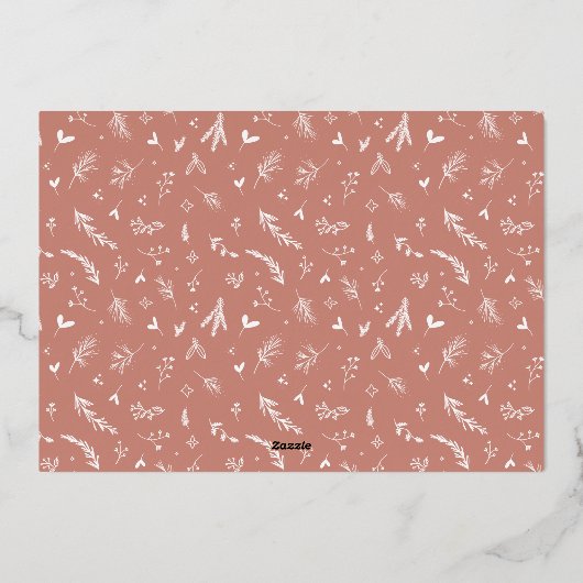 Warmest Gewenst de Kaart van de Holiday van de Fot (Achterkant)