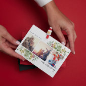 Warmest Goudwinter Botanische Foto Holiday Feestdagenkaart