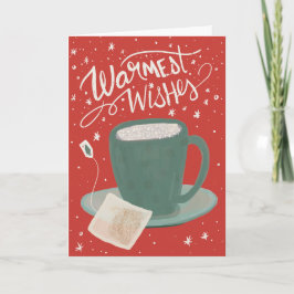 Warmest wenst een op Tea-specifieke feestdag-groet Kaart