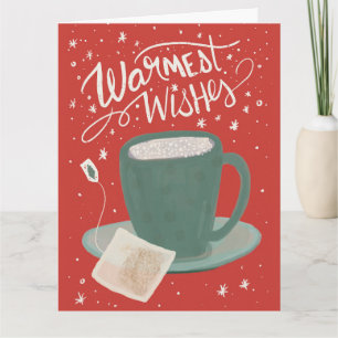 Warmest wenst een op Tea-specifieke feestdag-groet Kaart