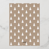 Warmest wil Gold Script 6 Foto Collage Folie Feestdagenkaart (Achterkant)