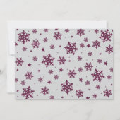 Warmest wil kerstfoto van Burgundy Feestdagenkaart (Achterkant)