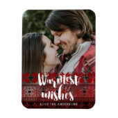 Warmest Wishes Fair Isle Pattern Magneet (Verticaal)