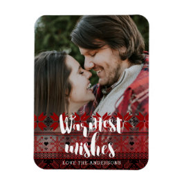 Warmest Wishes Fair Isle Pattern Magneet
