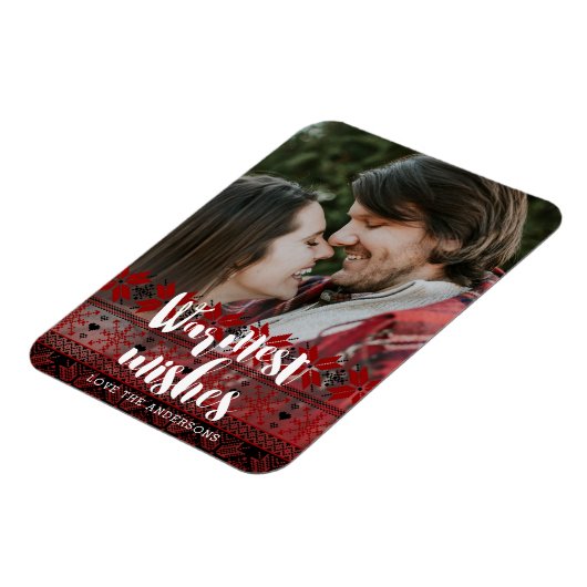 Warmest Wishes Fair Isle Pattern Magneet (Linkerzijde)