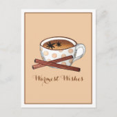 Warmest Wishes Masala Chai Indian Spiced Tea Cup Briefkaart (Voorkant)