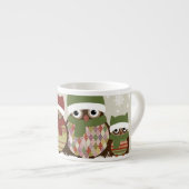 Warmest Wishes Owl Family Espresso Mok (Voorkant rechts)