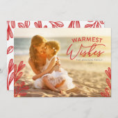 Warmest wishes Photo Card Kaart (Voorkant / Achterkant)