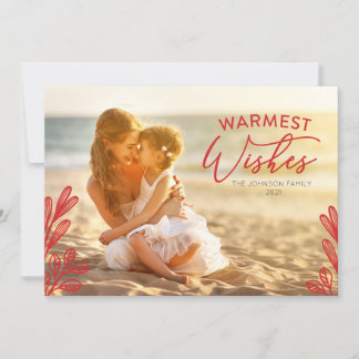 Warmest wishes Photo Card Kaart