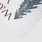 Warmest Wishes Scandi Beer in Forest Kerstmis Tissuepapier (Detail)