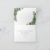 Warmest Wishes Winter Fir Cone Greenery Photo Holi Feestdagen Kaart (Binnen)