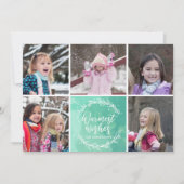Warmest Wwish Wreater Photo Collage Feestdagenkaart (Voorkant)