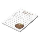 Warmgelijnde Idaho-aardappel - Aangepaste lijst va Notitieblok (Linkerzijde)