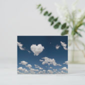 Warmgevormd wolk briefkaart (Staand voorkant)