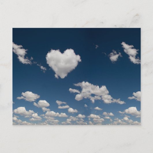 Warmgevormd wolk briefkaart (Voorkant)