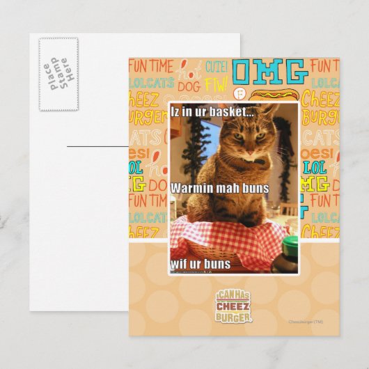 Warmin mah broodjes briefkaart (Voorkant / Achterkant)