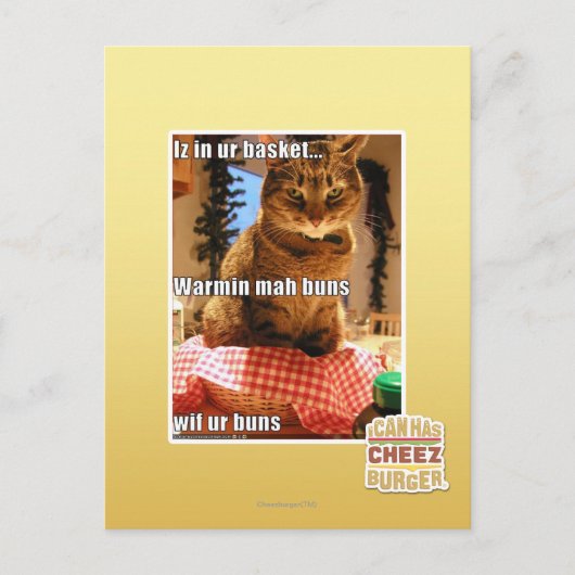 Warmin mah broodjes briefkaart (Voorkant)